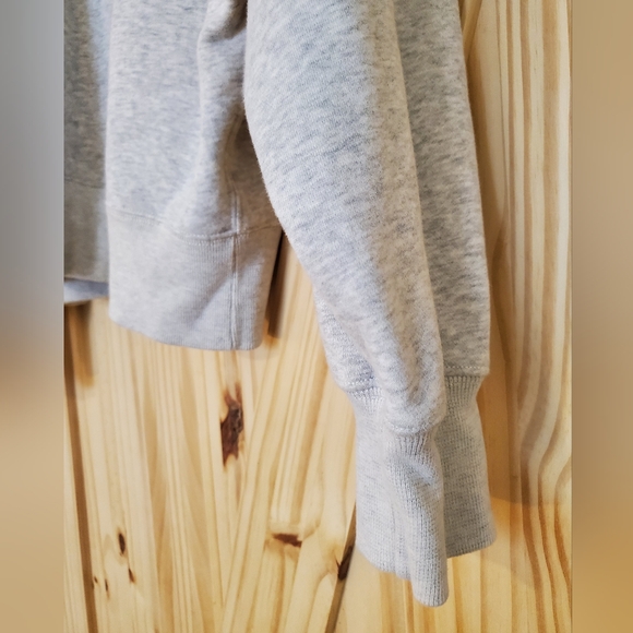 Abercrombie & Fitch Size L Light Grey Essential Sunday Half-Zip - Picture 4 of 7